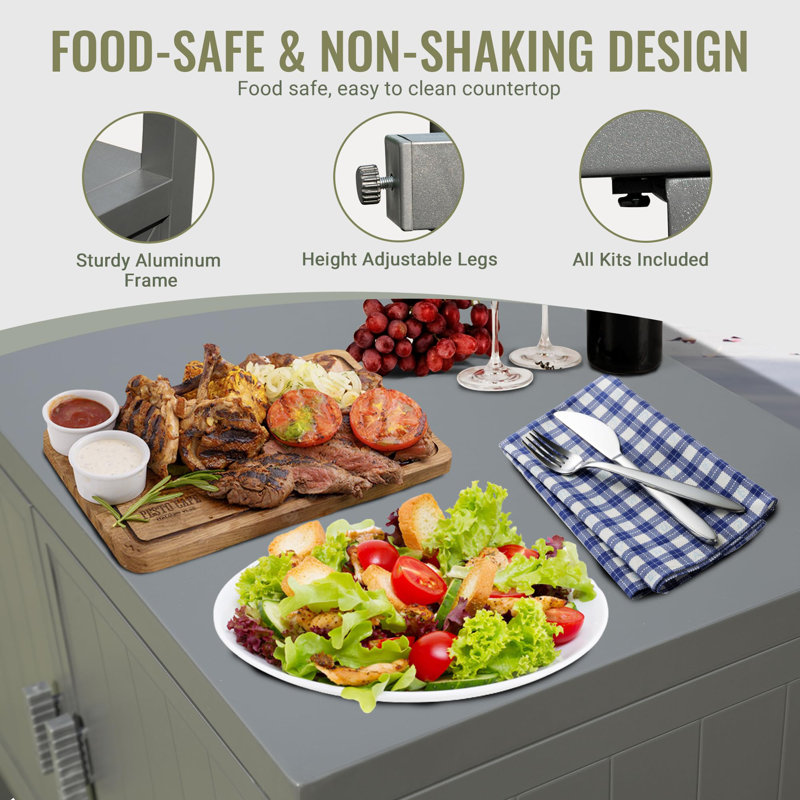 domi outdoor living Domi Louvered 20.31'' W 1 Modular Outdoor Kitchen